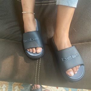 BEBE SLIDES. Sold separately, SIZES 6 thru 8 .NO HALF SIZES AVAILABLE.25$